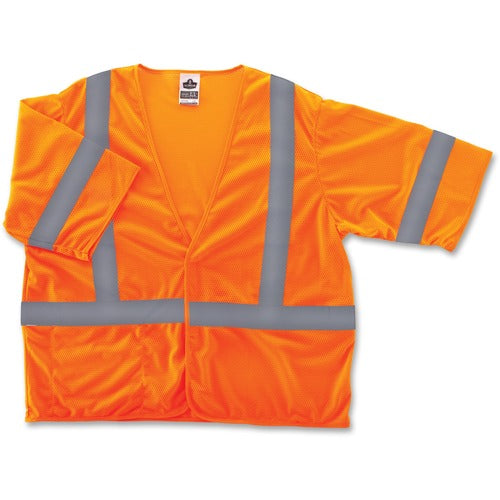 Ergodyne EGO22017 Class 3 Orange Economy Vest