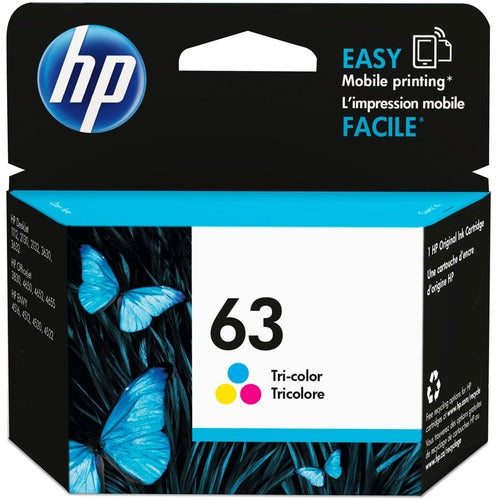 HP HEWF6U61AN 63 (F6U61AN) Original Inkjet Ink Cartridge - Tri-color - 1 Each