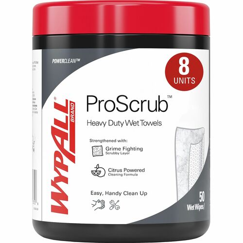 Wypall KCC58310CT PowerClean ProScrub Heavy Duty Wet Towels