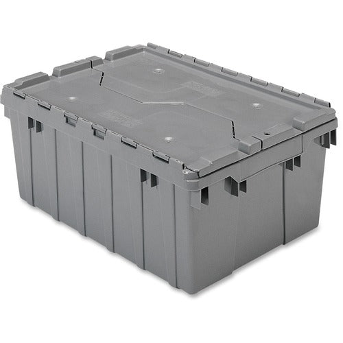 Akro-Mils AKM39085GREY Attached Lid Storage Container