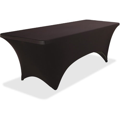 Iceberg ICE16531 Stretch Fabric Table Cover - 1 Each - Fabricel - Black
