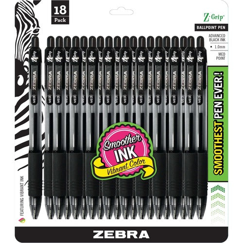 Zebra ZEB22218 Z-Grip Retractable Ballpoint Pens