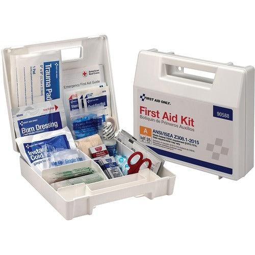 First Aid Only FAO90588 25-Person Bulk Plastic First Aid Kit - ANSI Compliant