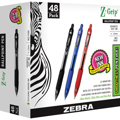 Zebra Pen ZEB22048 Z-Grip Retractable Ballpoint Pens