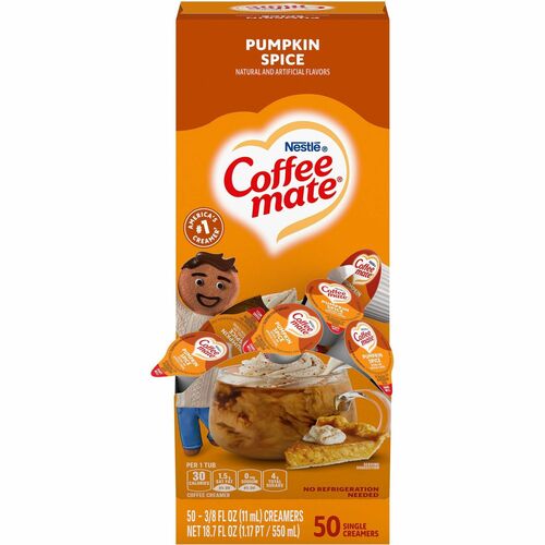 Coffee mate NES75520 Pumpkin Spice Nondairy Liquid Creamer Singles