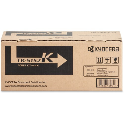 Kyocera KYOTK5152K TK-5152K Original Laser Toner Cartridge - Black - 1 Each