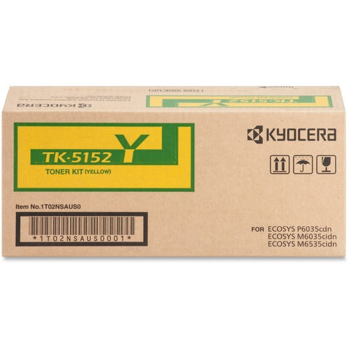 Kyocera KYOTK5152Y TK-5152Y Original Standard Yield Laser Toner Cartridge - Yellow - 1 Each