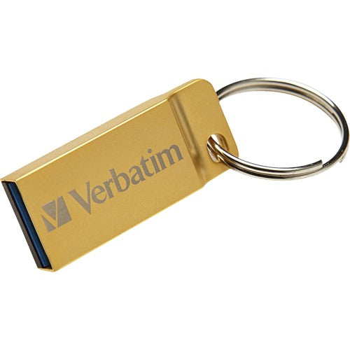 Verbatim VER99106 64Gb Metal Executive Usb 3.0 Flash Drive - Gold - 64 Gbusb 3.0 - Gold - Water Resistant