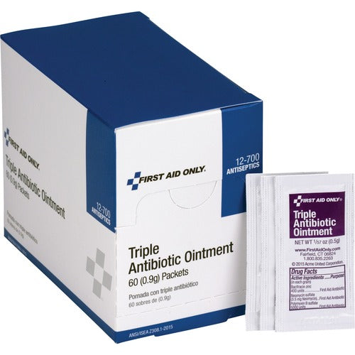First Aid Only FAO12700 Triple Antibiotic Ointment Packets