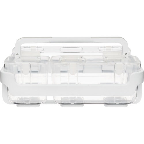 Deflecto DEF29003 Caddy Organizer - 6.4" Height X 14" Width X 10.1" Depth - Wall Mountable - White - Plastic - 1Each