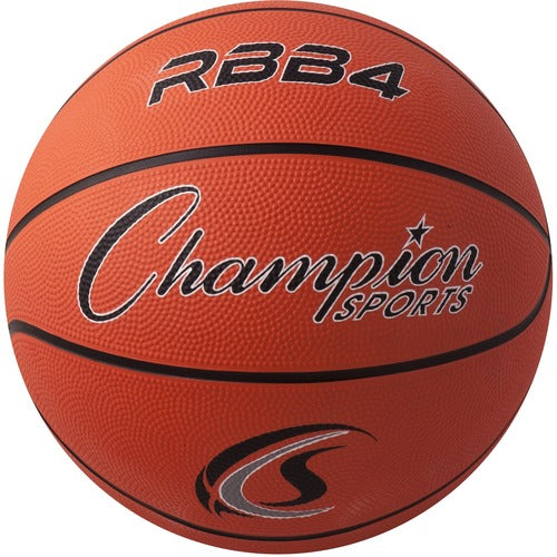 Champion Sports CSIRBB4 Intermediate Rubber Basketball Orange
