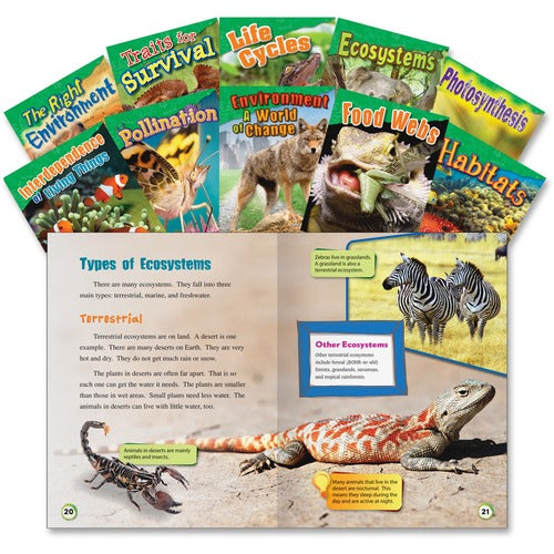 Shell Education SHL23425 Grades 2-3 Life Science Book Set Printed Book