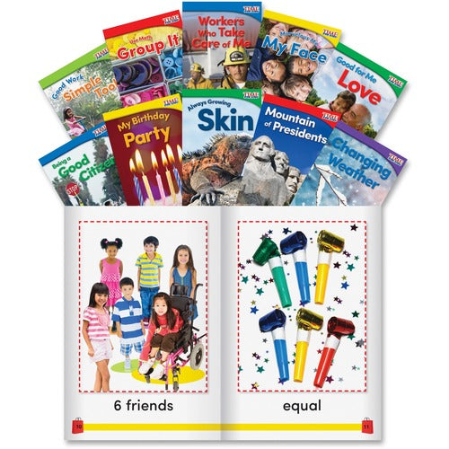 Shell Education SHL24704 Grade K Time for Kids Book Set 3 Printed Book