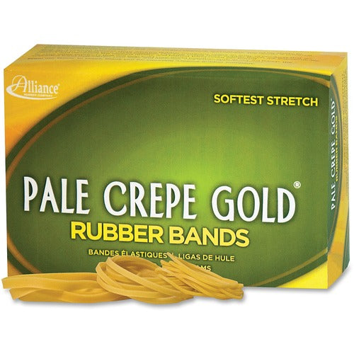 Alliance Rubber ALL20545 Pale Crepe Gold Rubber Bands