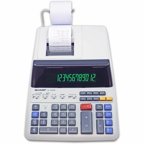 Sharp Calculators SHREL1197PIII EL-1197PIII 12-Digit Commercial Printing Calculator
