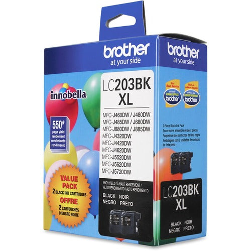 Brother BRTLC2032PKS Innobella LC2032PKS Original High Yield Inkjet Ink Cartridge - Black - 2 / Pack
