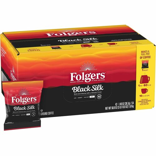 Folgers® FOL00019 Fraction Pack Black Silk Coffee