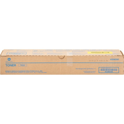 Konica Minolta KNMA33K030 Original Standard Yield Laser Toner Cartridge - Black - 1 Each
