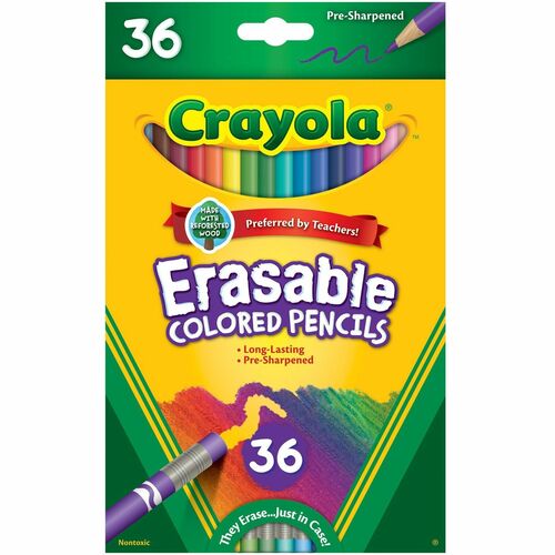 Crayola CYO681036 Erasable Colored Pencils