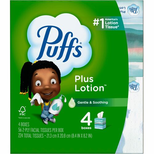 Puffs PGC34899 Plus Lotion Facial Tissues