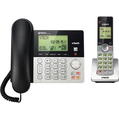 VTech VTECS6949 CS6949 DECT 6.0 Standard Phone - Black, Silver