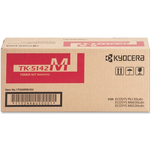 Kyocera KYOTK5142M TK-5142M Original Laser Toner Cartridge - Magenta - 1 Each