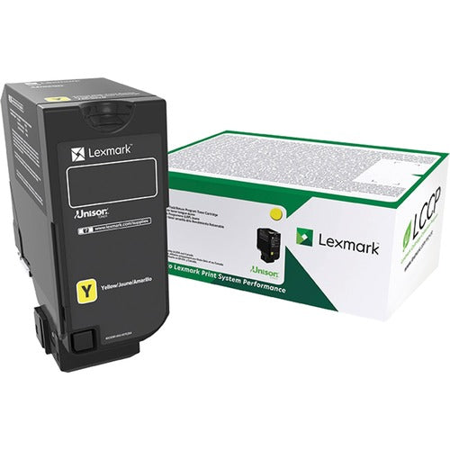 Lexmark LEX74C0HYG Unison Original High Yield Laser Toner Cartridge - Yellow - 1 Each