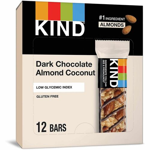 KIND KND19987 Dark Chocolate Almond Coconut Nut Bars