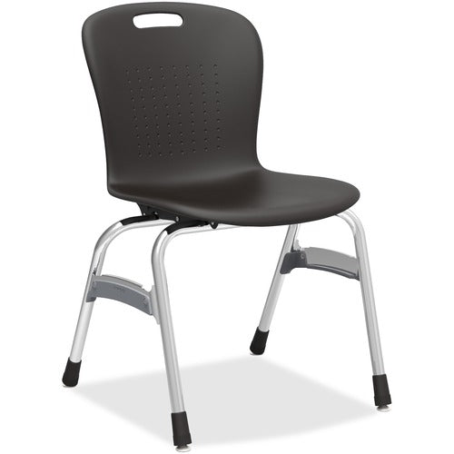 Virco VIRSG418BKCH Sage Series 4-Leg Stack Chair