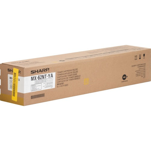 Sharp SHRMX62NTYA MX62NTYA Original High Yield Laser Toner Cartridge - Yellow - 1 Each