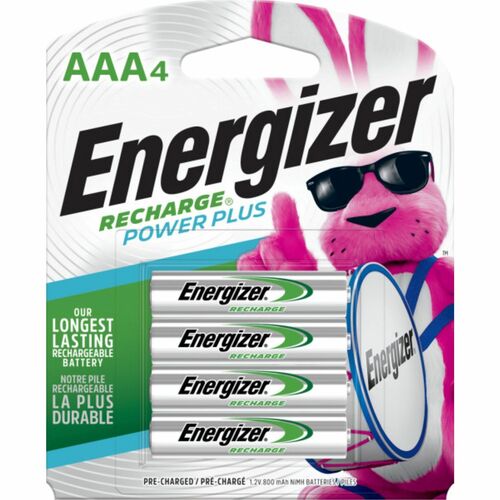 Energizer EVENH12BP4CT Recharge Power Plus Rechargeable AAA Battery 4-Packs