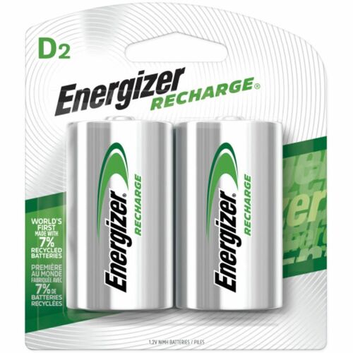 Energizer EVENH50BP2CT Recharge Universal Rechargeable D Battery 2-Packs
