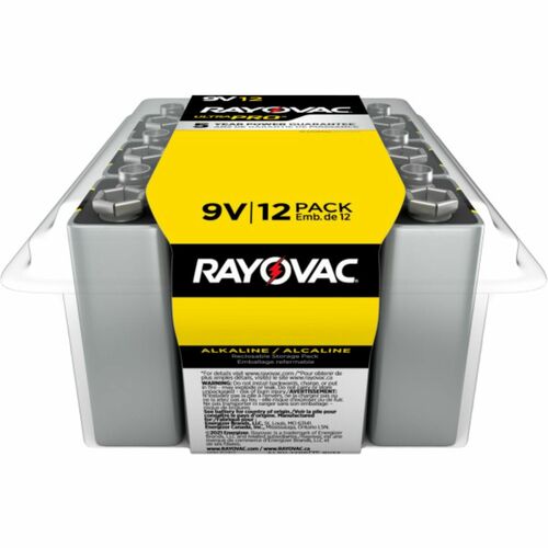 Rayovac RAYAL9V12PPJCT 9-Volt Ultra-Pro Alkaline Battery, 12-Packs