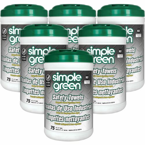Simple Green SMP13351CT Multi-Purpose Cleaning Safety Towels