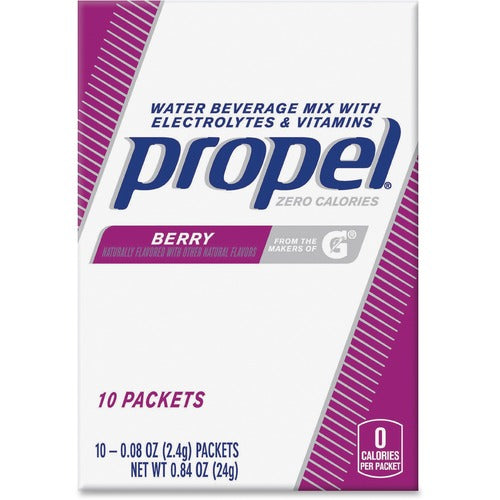 Propel QKR01087 Berry Beverage Mix Packets with Electrolytes and Vitamins
