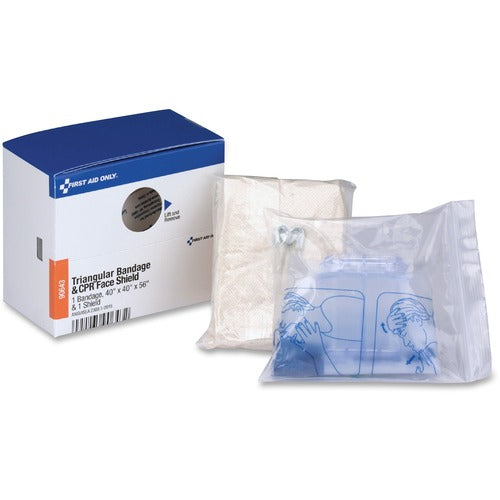 First Aid Only FAO90643 Triangular Bandage/CPR Face Shield