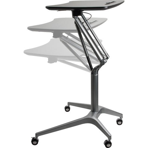 Lorell LLR84838 Gas Lift Height-Adjustable Mobile Desk