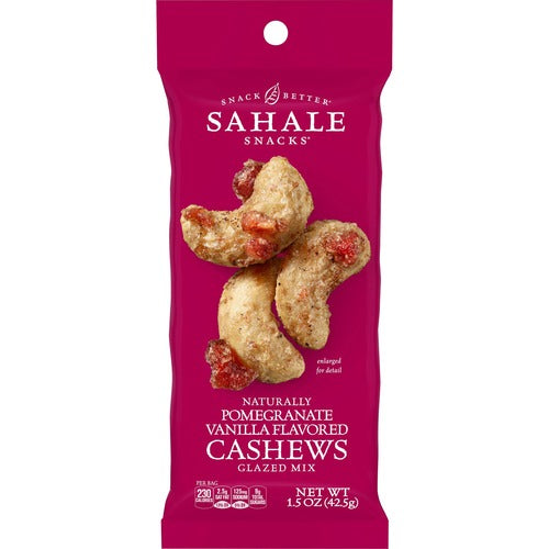 Sahale Snacks SMU00328 Pomegranate/Vanilla Cashews Glazed Snack Mix