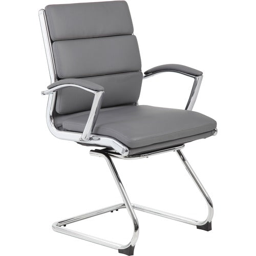 Boss BOPB9479GY B9479 CaressoftPlus Guest Executive Chair