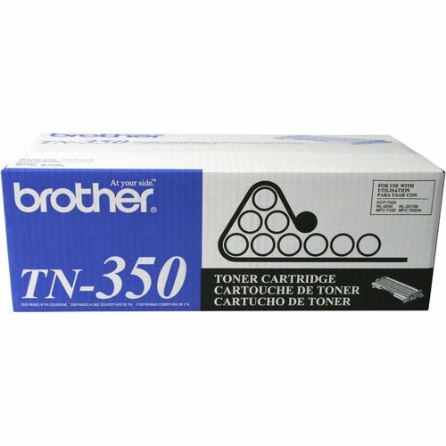 Brother BRTTN350 TN350 Original Laser Toner Cartridge - Black - 1 Each
