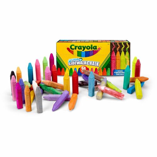 Crayola CYO512064 Washable Sidewalk Chalk