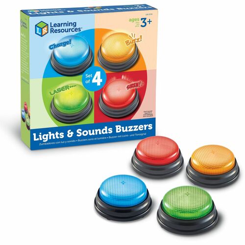 Learning Resources LRNLER3776 Lights & Sounds Buzzers Set