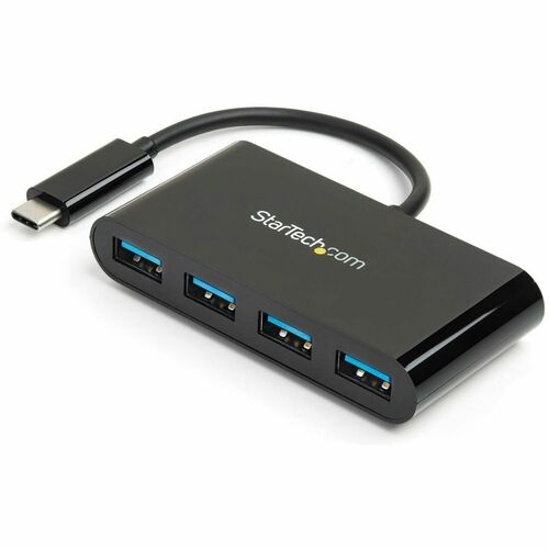 StarTech.com STCHB30C4AB 4-Port USB 3.0 Hub - USB-C to 4x USB-A - Bus Powered