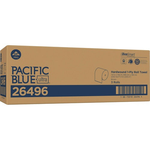 Pacific Blue Ultra GPC26496 High-Capacity Recycled Paper Towel Rolls