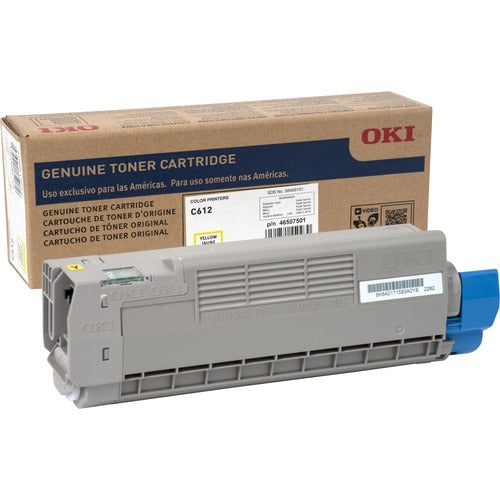 Oki OKI46507501 Original LED Toner Cartridge - Yellow - 1 Each