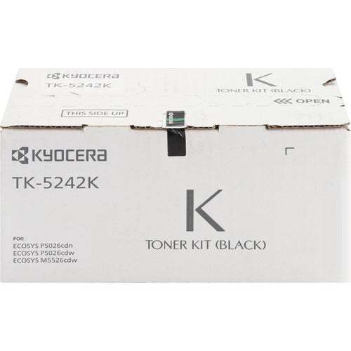 Kyocera KYOTK5242K TK-5242K Original Laser Toner Cartridge - Black - 1 Each