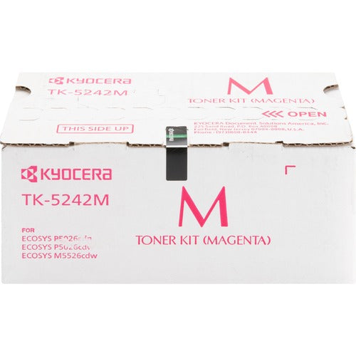 Kyocera KYOTK5242M TK-5242M Original Laser Toner Cartridge - Magenta - 1 Each