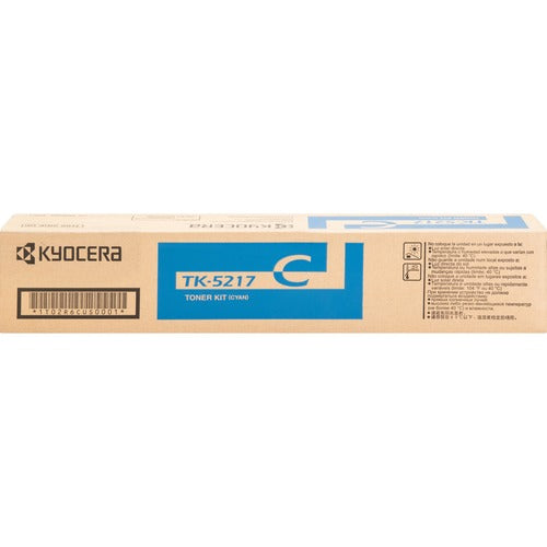 Kyocera KYOTK5217C TK-5217C Original Laser Toner Cartridge - Cyan - 1 Each
