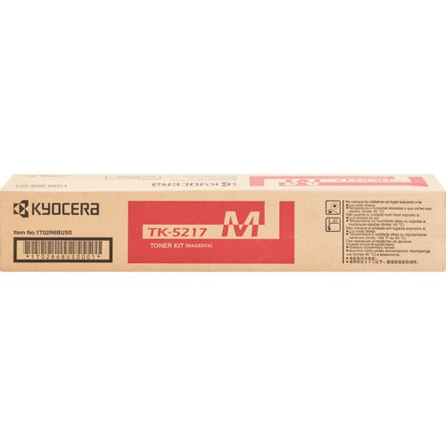 Kyocera KYOTK5217M TK-5217M Original Laser Toner Cartridge - Magenta - 1 Each