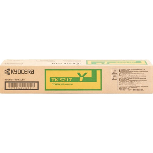 Kyocera KYOTK5217Y TK-5217Y Original Laser Toner Cartridge - Yellow - 1 Each